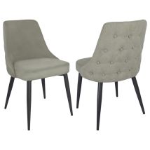 CoasterEveryday 106044 Cosmo - Upholstered Dining Side Chair (Set of 2) - Light Gray
