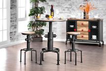 Furniture of America CM3367BT-TABLE Foskey - Bar Table - Antique Black / Natural Tone
