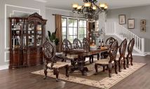 Furniture of America CM3145T-TABLE Normandy - Dining Table - Brown Cherry