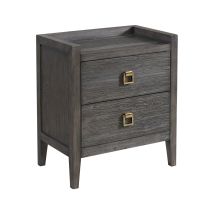 Intercon PO-BR-9502-BDL-C Portia - Drawer Nightstand - Brushed Brindle