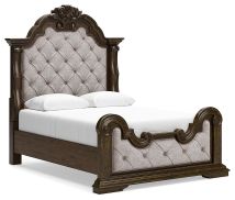 Ashley Furniture B947B2 Ashley Furniture B947B2 Maylee - Queen Upholstered Bed - Dark Brown
