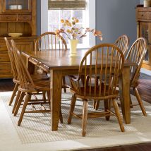 Liberty Furniture 17-DR-7PCS Treasures - 7 Piece Dining Room Set - Rustic Oak