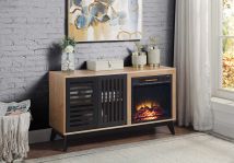 ACME AC00849 Gamaliel - Fireplace - Oak & Espresso Finish - 26"