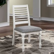 Furniture of America FOA3908SC-2PK Calabria - Side Chair (Set of 2) - Antique White / Gray