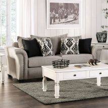 Furniture of America SM6440-SF Belsize - Sofa - Silver