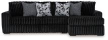 Ashley Furniture 98103S2 Ashley Furniture 98103S2 Midnight-Madness - 2-Piece Sectional Sofa With Raf Corner Chaise - Onyx