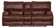 Jackson Furniture Industries 4589-1283/19-3083/19 Jackson Furniture Industries 4589-1283/19-3083/19 Wembley - Italian Leather Match Lay Flat Reclining Console Loveseat - Walnut
