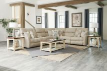Jackson Furniture Industries 26/14/16/17/18/19-46 Jackson Furniture Industries 26/14/16/17/18/19-46 McPherson - 6 Piece Reclining Sectional With 2 Lay-Flat Reclining Seats And Storage Console - Buff