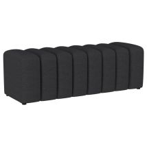 Coaster Fine Furniture 910294 Summer - Fabric Upholstered Tufted Accent Bench - Charcoal