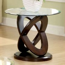 Furniture of America CM4401E Atwood - End Table - Dark Walnut