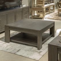 Liberty Furniture 201-OT1011 Lennox Hill - Oversized Square Cocktail Table - Dark Brown