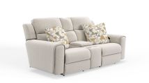 Jackson Furniture Industries 61549-2973/26-2977/29 Micah - Power Headrest Power Deep Seat Reclining Console Loveseat - Oatmeal