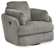 Ashley Furniture 9490361 Tie-Breaker - Swivel Glider Recliner - Fog