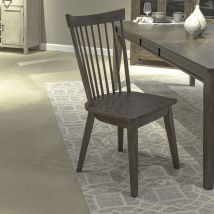 Liberty Furniture 826-C4000S Midland Falls - Spindle Back Side Chair - Rustic Brown
