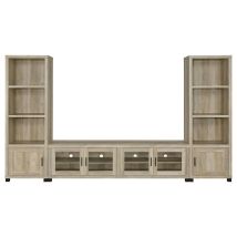 Coaster Fine Furniture 736283-SET Sachin - 3 Piece TV Entertainment Center - Antique Pine