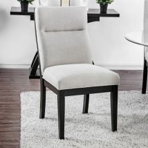 Furniture of America CM3393SC-2PK Jasmin - Side Chair (Set of 2) - Black / White