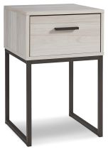 Ashley Furniture EB1864-291 Socalle - One Drawer Night Stand - Vinyl-Wrapped - Light Natural