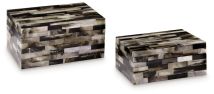 Ashley Furniture A2000596 Ellford - Box Set (Set of 2) - Black / Brown / Cream