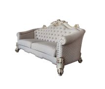 ACME LV01329 Vendom II - Sofa - Two Tone Ivory Fabric & Antique Pearl Finish