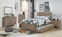 Furniture of America FOA7175F-BED Vevey - Full Bed - Wire - Brushed Warm Gray