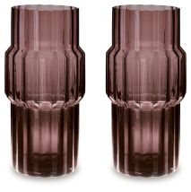 Ashley Furniture A2900025 Dorlow - Vase (Set of 2) - 13.58" - Mauve