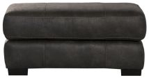 Jackson 445310-1227/28-3027/28 Grant - Faux Leather Ottoman - Steel
