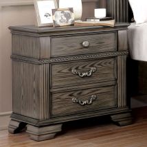 Furniture of America FOA7144GY-N Pamphilos - Nightstand - Gray
