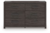 Ashley Furniture B3789-31 Prendonea - Six Drawer Dresser - Charcoal