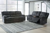 Signature Design by Ashley® 76504/88/94 Draycoll - Dark Gray - 2 Pc. - Reclining Sofa, Loveseat