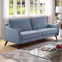 Furniture of America CM6971BL-SF Maxime - Sofa - Light Blue