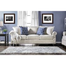 Furniture of America SM2672-SF Giovanni - Sofa - Beige / Blue