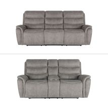 New Classic 20-U092-2NP Kamari - 2 Piece Manual Sofa & Loveseat - Gray