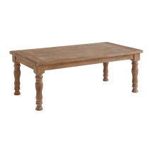Intercon HI-TA-5028T-SWH-C Highland - Coffee Table With Turned Legs - Sandwash