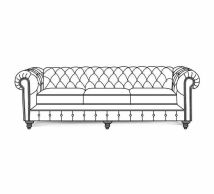 England Furniture 2R05AL Rondell Leather Sofa