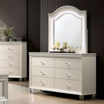Furniture of America CM7901D Allie - Dresser - Pearl White