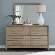 Liberty Furniture 789-BR-DM Brentwood - Dresser & Mirror - Sandstone