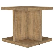 Coaster Fine Furniture 706177 Cortona - Square Engineered Wood End Side Table - Mango