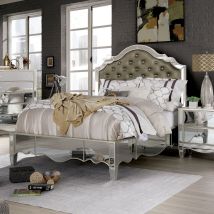 Furniture of America FOA7890EK-BED Eliora - Eastern King Bed - Silver