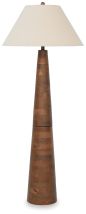 Ashley Furniture L329101 Danset - Wood Floor Lamp - Brown