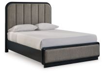 Ashley Furniture B821B2 Ashley Furniture B821B2 Rowanbeck - Queen Upholstered Panel Bed - Gray / Black