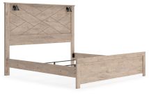 Signature Design by Ashley® B1191/58/56/99 Senniberg - Light Brown / White - King Panel Bed With Sconce Lights