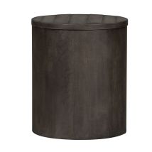 Liberty Furniture 406-OT1021 Modern Farmhouse - Drum End Table - Dark Gray
