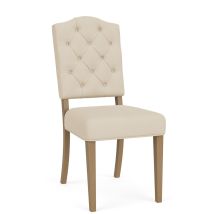 Riverside Furniture 92630 Mix-N-Match Chairs - Button Tufted Upholstered Chair (Set of 2) - Beige