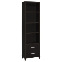 CoasterEssence 700882 Lewes - 4-Shelf Engineered Wood Media Tower - Cappuccino