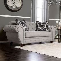 Furniture of America SM2291-LV Viviana - Loveseat - Gray / Black