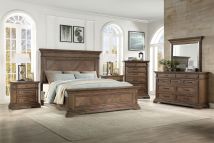 New Classic 00-658-36N New Classic 00-658-36N Mar Vista - 5/0 Queen 6 Piece Bedroom Set (Bed & Dresser & Mirror & Chest & 2 Nightstands) - Light Brown