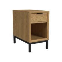 Intercon NP-TA-1424-NTO-C Newport - Chairside Table - Natural Oak