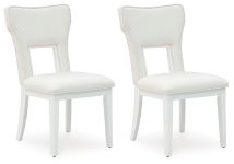 Signature Design by Ashley® D822-01 Chalanna - White - Dining Upholstered Side Chair (Set of 2)