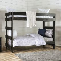 Furniture of America AM-BK100BK-BED-SLAT Arlette - Bunk Bed With 2 Slat Kits - Black