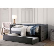 Furniture of America CM1739GY-BED Susanna - Daybed With Trundle - Gray